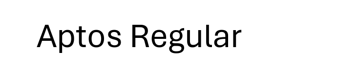 Aptos Regular font download