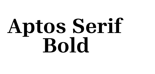 Aptos Serif Bold