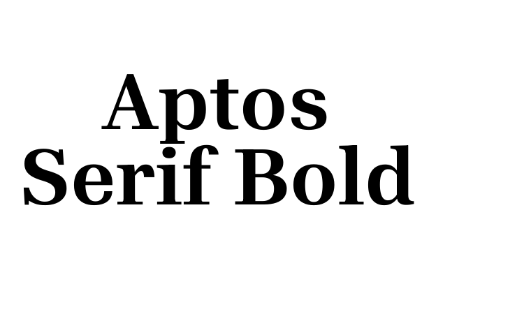Aptos Serif Bold Font