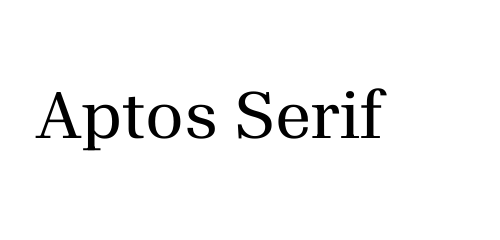 Aptos Serif