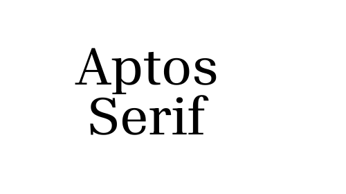 Download Aptos Serif font