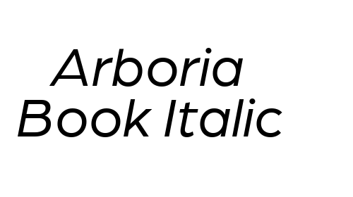 Arboria Book Italic font