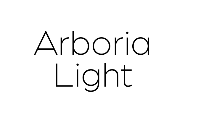 Arboria Light font
