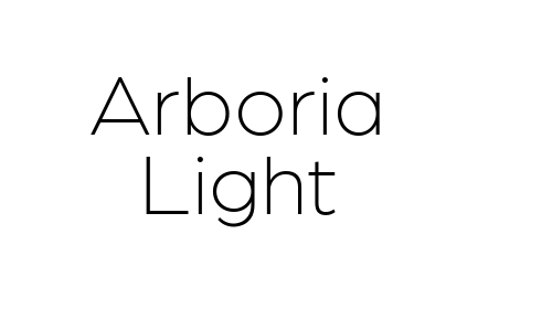 Arboria Light font