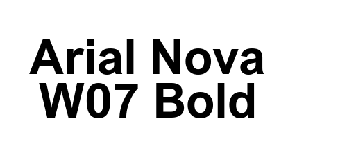 Arial Nova W07 Bold
