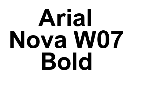 Arial Nova W07 Bold font download