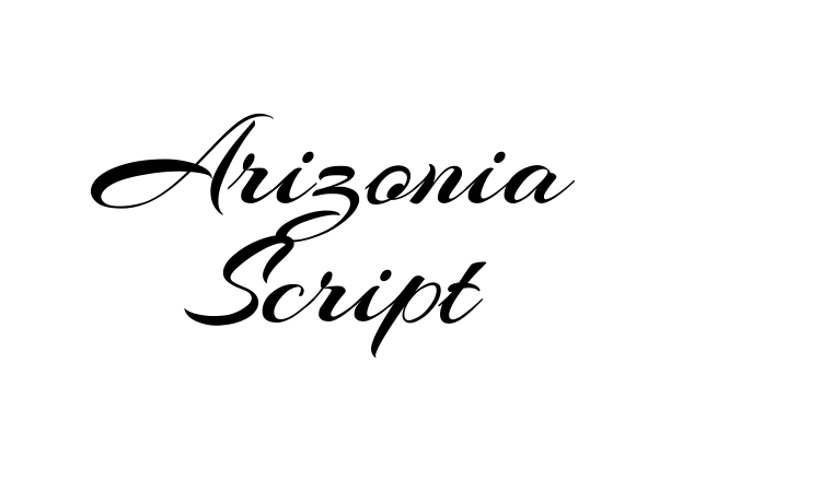 Arizonia Script font