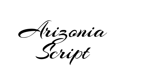 Arizonia Script font