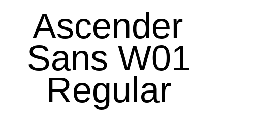 Ascender Sans W01 Regular