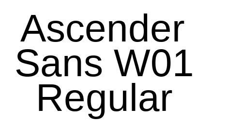 Ascender Sans W01 Regular font download