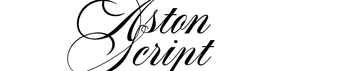 Aston Script font download