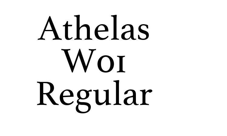Athelas W01 Regular Font