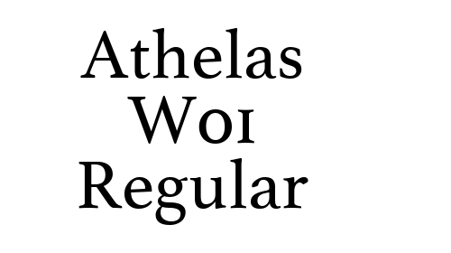 Athelas W01 Regular font download