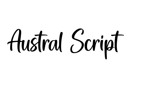 Austral Script font