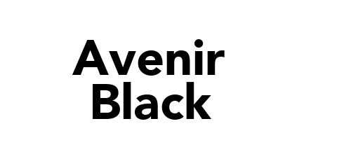 Avenir Black