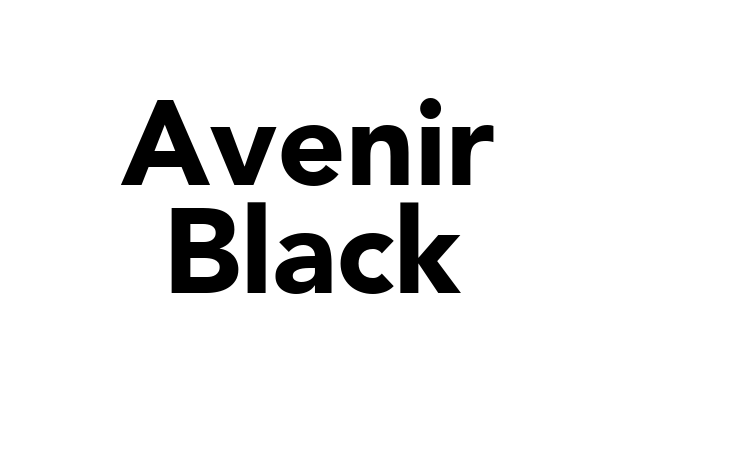 Avenir Black Font