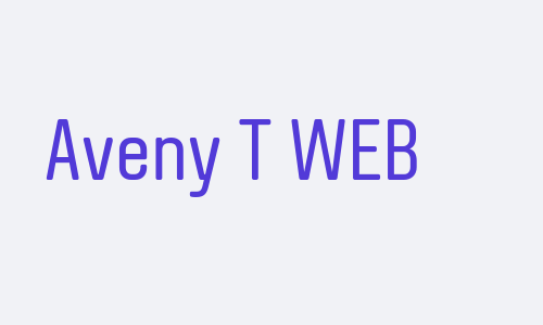 Aveny T WEB Font
