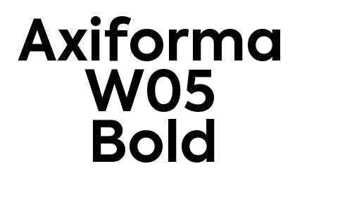 Axiforma W05 Bold font download