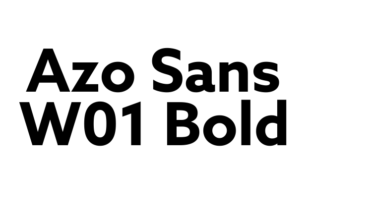 Azo Sans W01 Bold Font