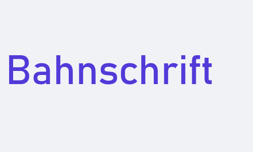 Bahnschrift Font