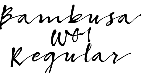 Bambusa W01 Regular font download