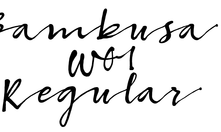 Bambusa W01 Regular Font