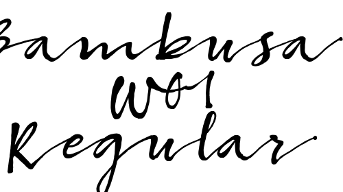Bambusa W01 Regular font download