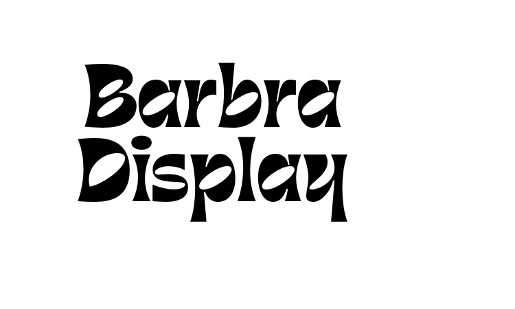 Barbra Display font