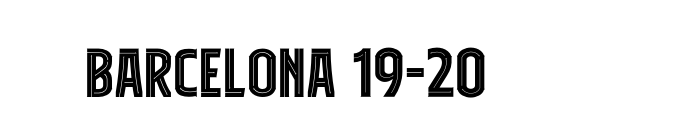 Barcelona 19-20 font download