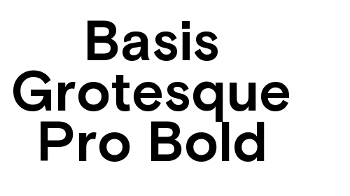 Basis Grotesque Pro Bold font download