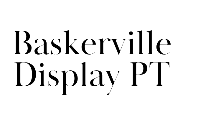 Baskerville Display PT font