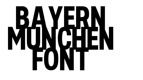 Bayern Munchen Font font