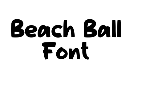 Beach Ball Font font