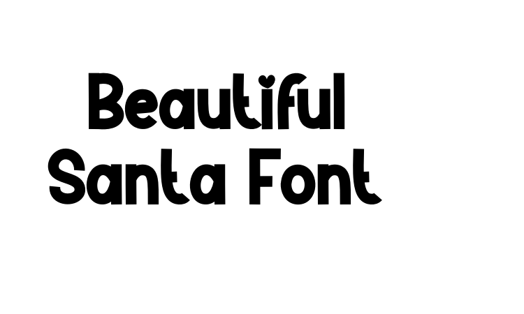 Beautiful Santa Font font