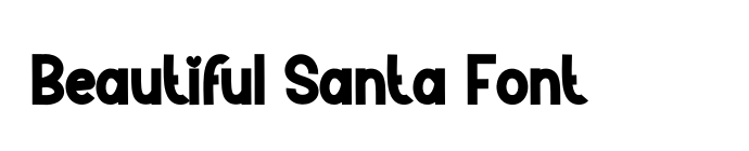 Beautiful Santa Font font download
