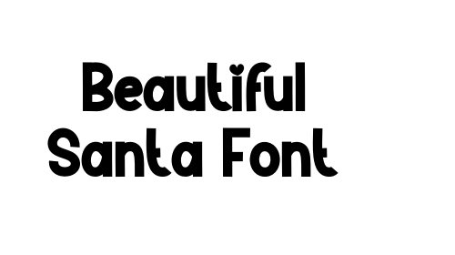 Beautiful Santa Font font