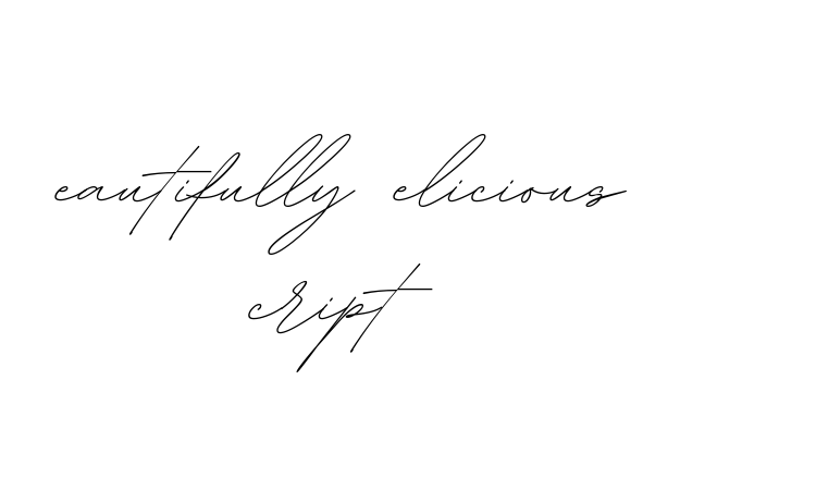 Beautifully Delicious Script Font