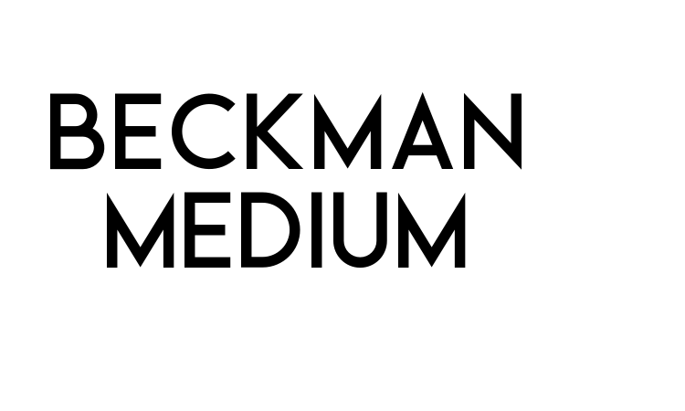 Beckman Medium font
