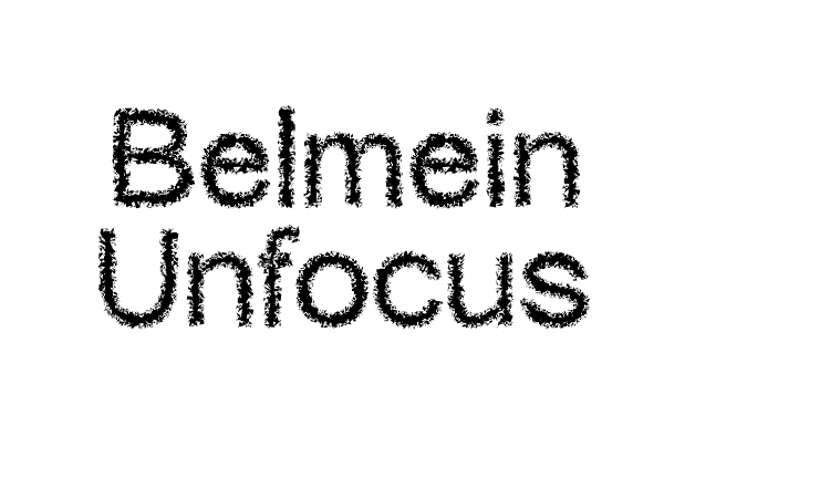 Belmein Unfocus Font