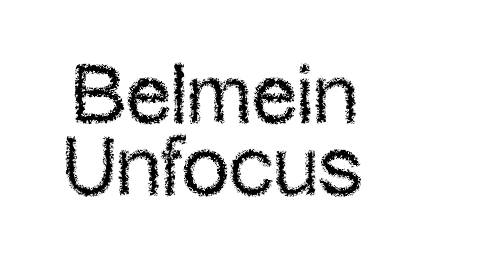 Belmein Unfocus font