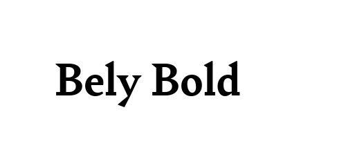 Bely Bold font download
