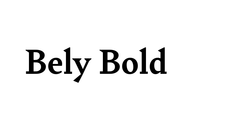 Bely Bold Font