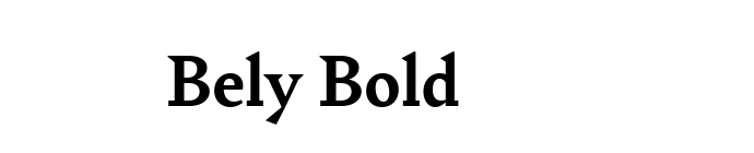 Bely Bold font download