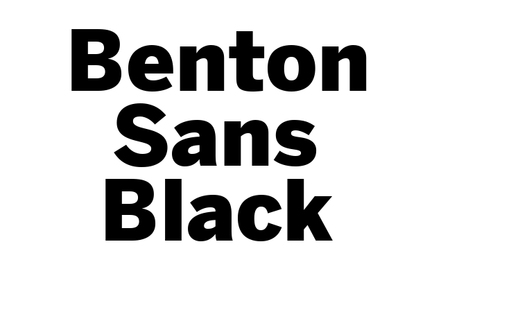 Benton Sans Black font
