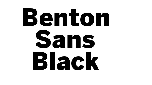Benton Sans Black font