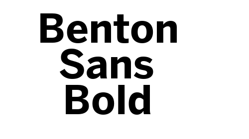 Benton Sans Bold font
