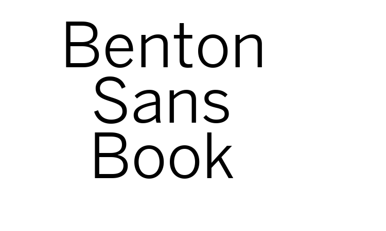 Benton Sans Book font
