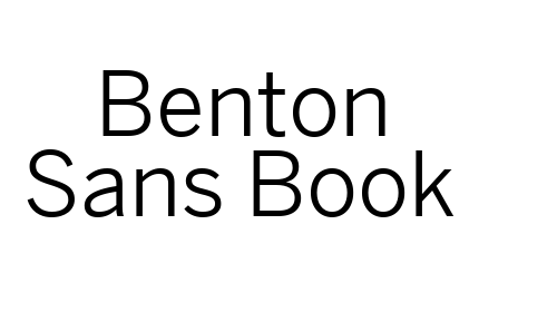 Benton Sans Book font
