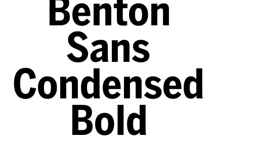 Benton Sans Condensed Bold font download