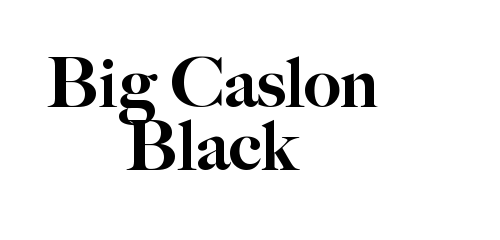 Big Caslon Black